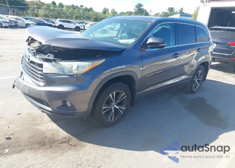2016 Toyota Highlander Xle V6 из США, поврежденный, VIN 5TDJKRFH5GS244993